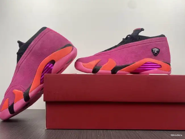 Cheap TBkick Jordan Retro DH4121-600 (W) 14 Pink Shocking Low 0326